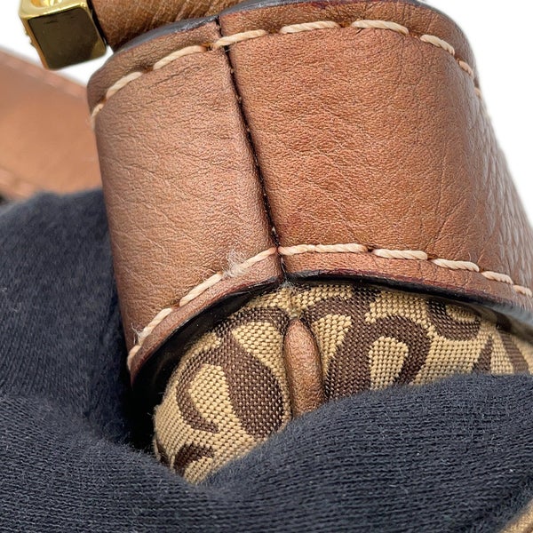 ロエベ ハンドバッグ ニューロード リピート アナグラム ワンショルダー キャンバス レザー LOEWE