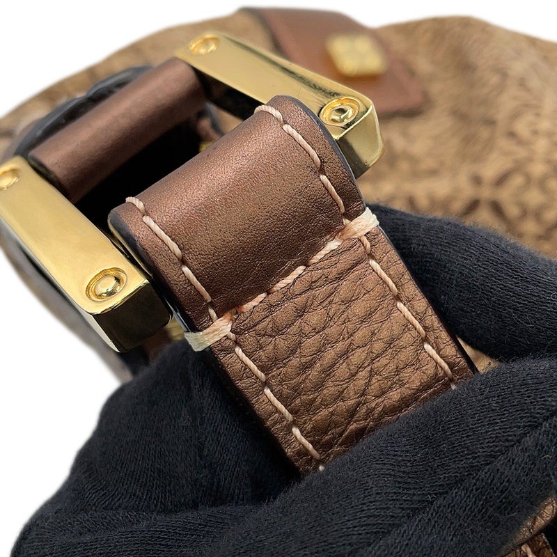 ロエベ ハンドバッグ ニューロード リピート アナグラム ワンショルダー キャンバス レザー LOEWE