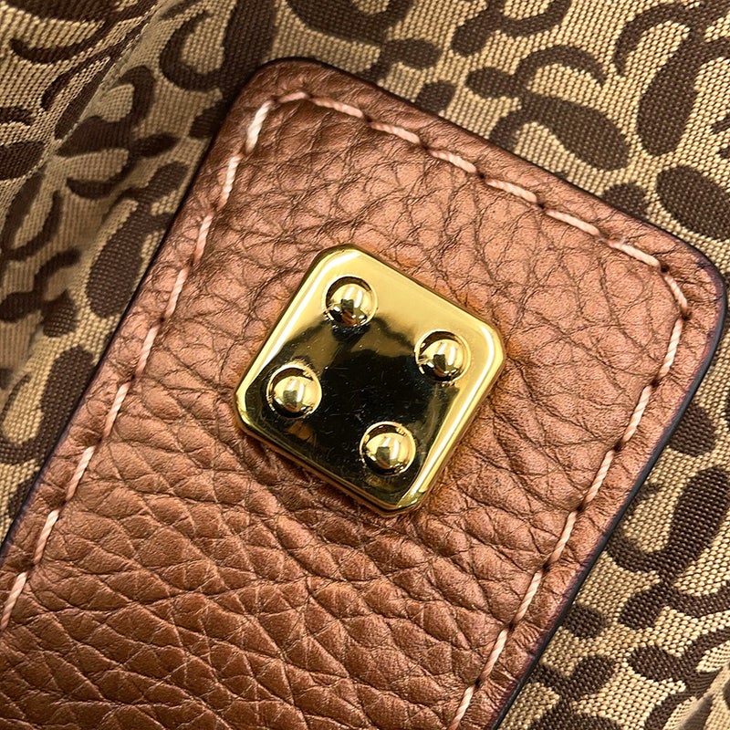 ロエベ ハンドバッグ ニューロード リピート アナグラム ワンショルダー キャンバス レザー LOEWE