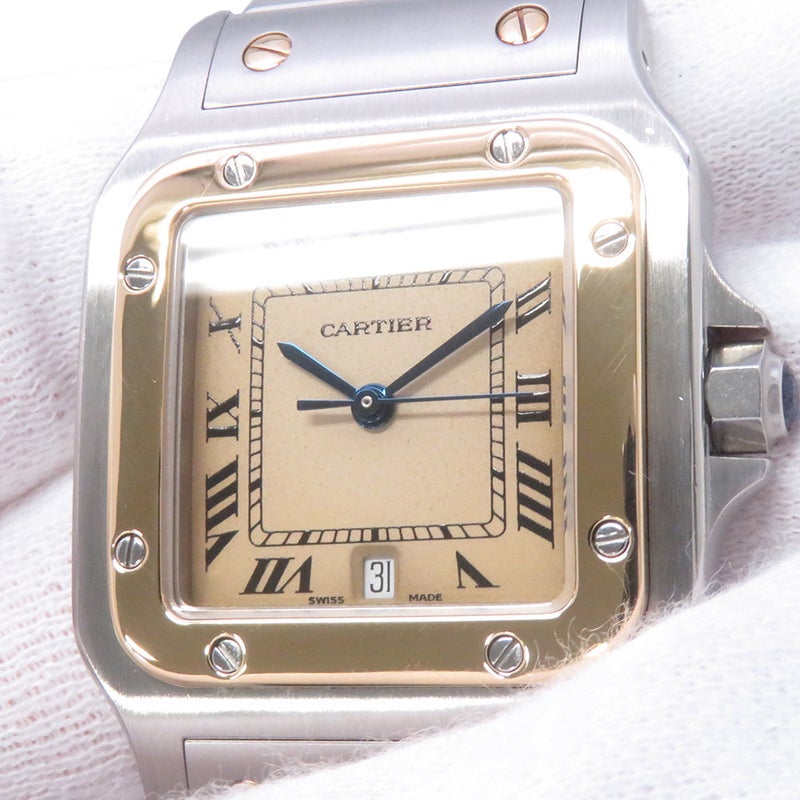 カルティエ サントスガルベ LM W20011C4 Cartier 腕時計 白文字盤