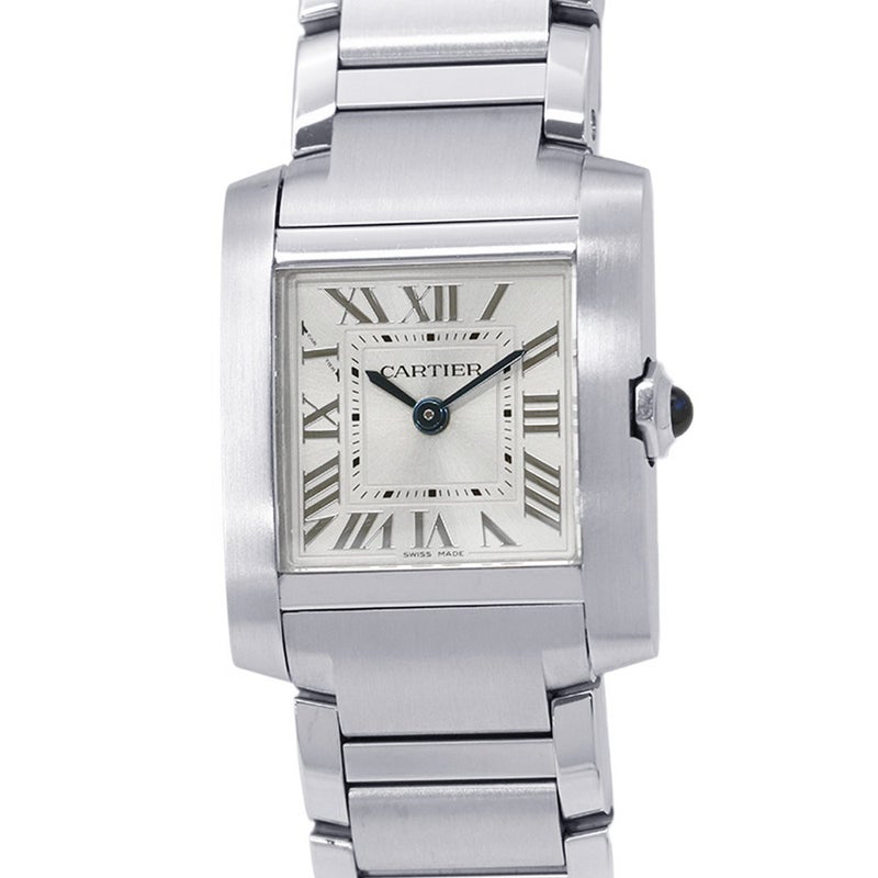 カルティエ タンクフランセーズ SM WSTA0065 Cartier 腕時計 シルバー文字盤 クォーツ