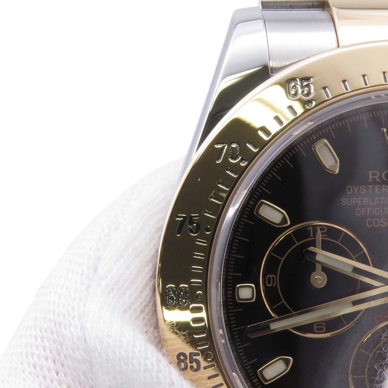 ロレックス コスモグラフ デイトナ コンビ SS/K18YG 116523 ROLEX 腕時計 黒文字盤