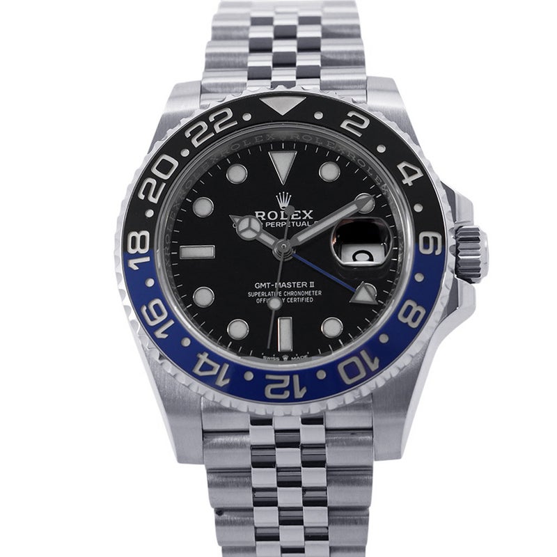 ロレックス GMTマスター2 デイト ランダムシリアル ルーレット 126710BLNR ROLEX 腕時計 黒文字盤