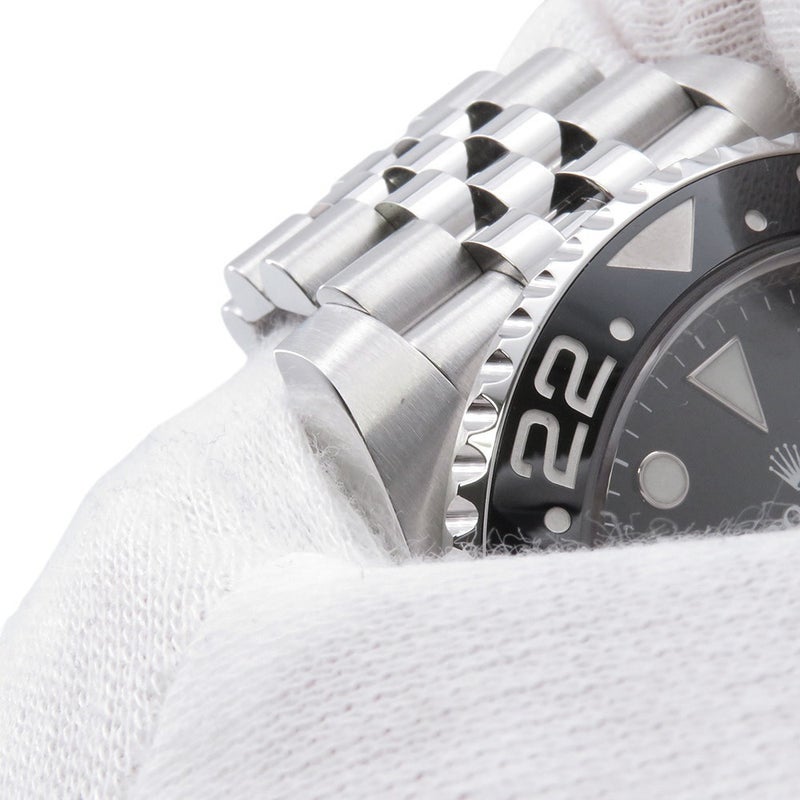 ロレックス GMTマスター2 デイト ランダムシリアル ルーレット 126710BLNR ROLEX 腕時計 黒文字盤