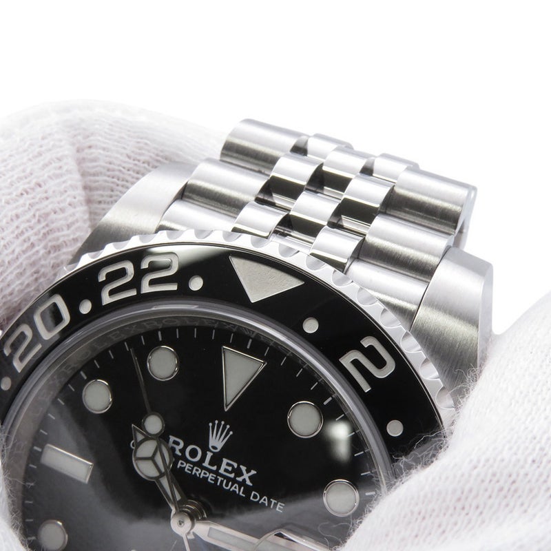 ロレックス GMTマスター2 デイト ランダムシリアル ルーレット 126710BLNR ROLEX 腕時計 黒文字盤