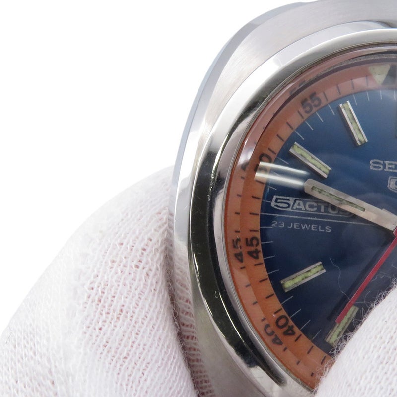 セイコー 5スポーツ デイデイト 5126-6010 SEIKO 腕時計 ネイビー文字盤