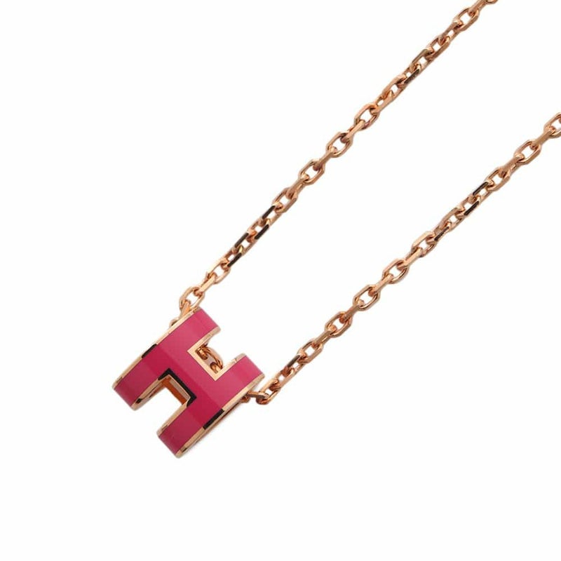 エルメス ネックレス ミニ・ポップアッシュ ローズ エクストリーム/ピンクゴールド金具 HERMES アクセサリー