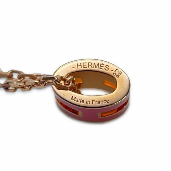 エルメス ネックレス ミニ・ポップアッシュ ローズ エクストリーム/ピンクゴールド金具 HERMES アクセサリー