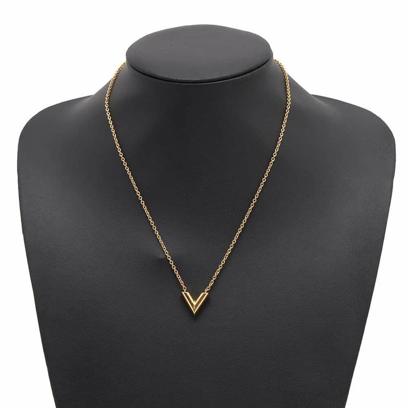 ルイヴィトン ネックレス エセンシャルV M61083 LOUIS VUITTON アクセサリー LVロゴ