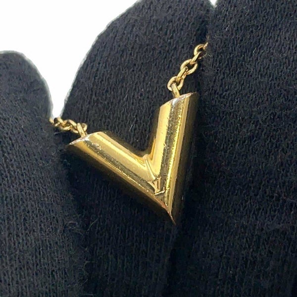 ルイヴィトン ネックレス エセンシャルV M61083 LOUIS VUITTON アクセサリー LVロゴ