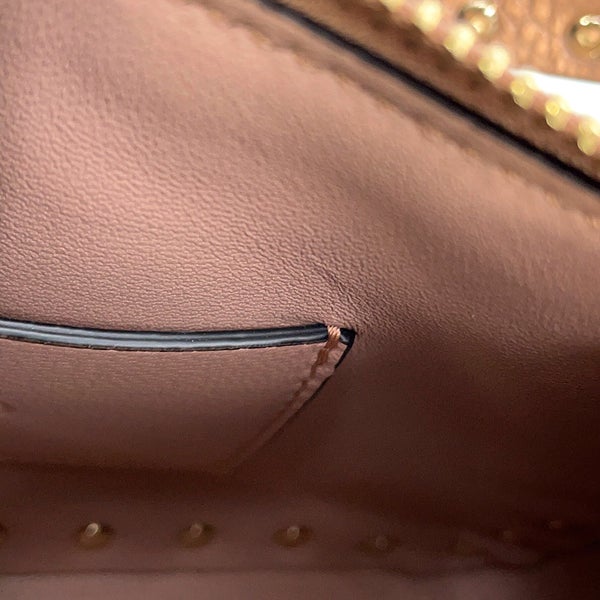 ヴァレンティノ ハンドバッグ ロックスタッズ スモール ラミネートグレインカーフレザー 8W2B0J47FQE VALENTINO 2way