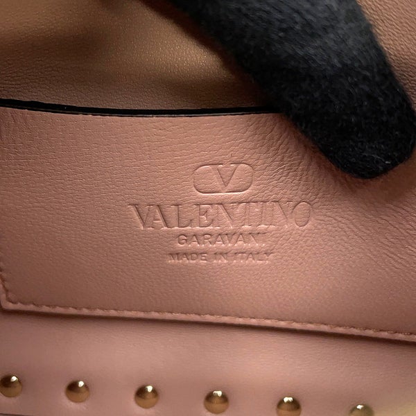 ヴァレンティノ ハンドバッグ ロックスタッズ スモール ラミネートグレインカーフレザー 8W2B0J47FQE VALENTINO 2way