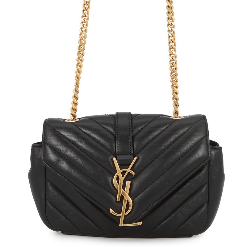 サンローランパリ チェーンショルダーバッグ ベイビーチャイ レザー 399289 SAINT LAURENT PARIS 黒