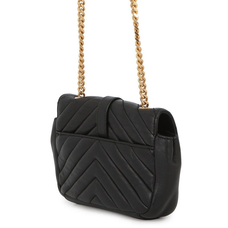 サンローランパリ チェーンショルダーバッグ ベイビーチャイ レザー 399289 SAINT LAURENT PARIS 黒