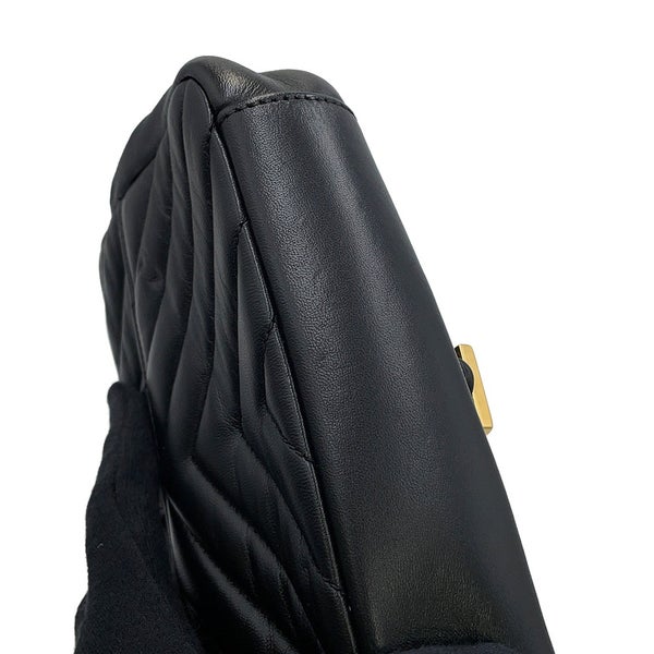 サンローランパリ チェーンショルダーバッグ ベイビーチャイ レザー 399289 SAINT LAURENT PARIS 黒