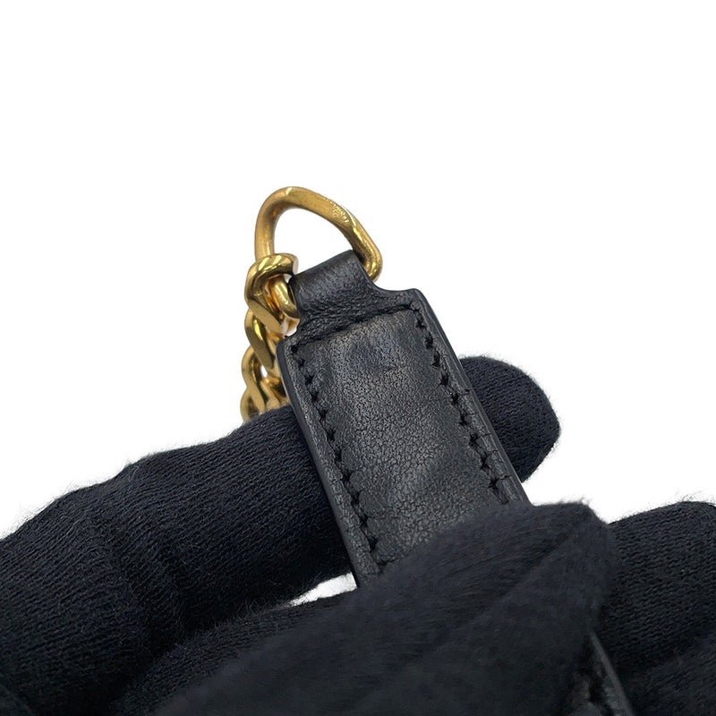 サンローランパリ チェーンショルダーバッグ ベイビーチャイ レザー 399289 SAINT LAURENT PARIS 黒