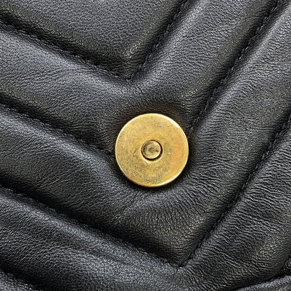 サンローランパリ チェーンショルダーバッグ ベイビーチャイ レザー 399289 SAINT LAURENT PARIS 黒