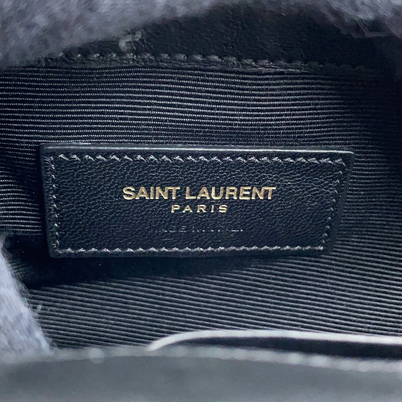 サンローランパリ チェーンショルダーバッグ ベイビーチャイ レザー 399289 SAINT LAURENT PARIS 黒