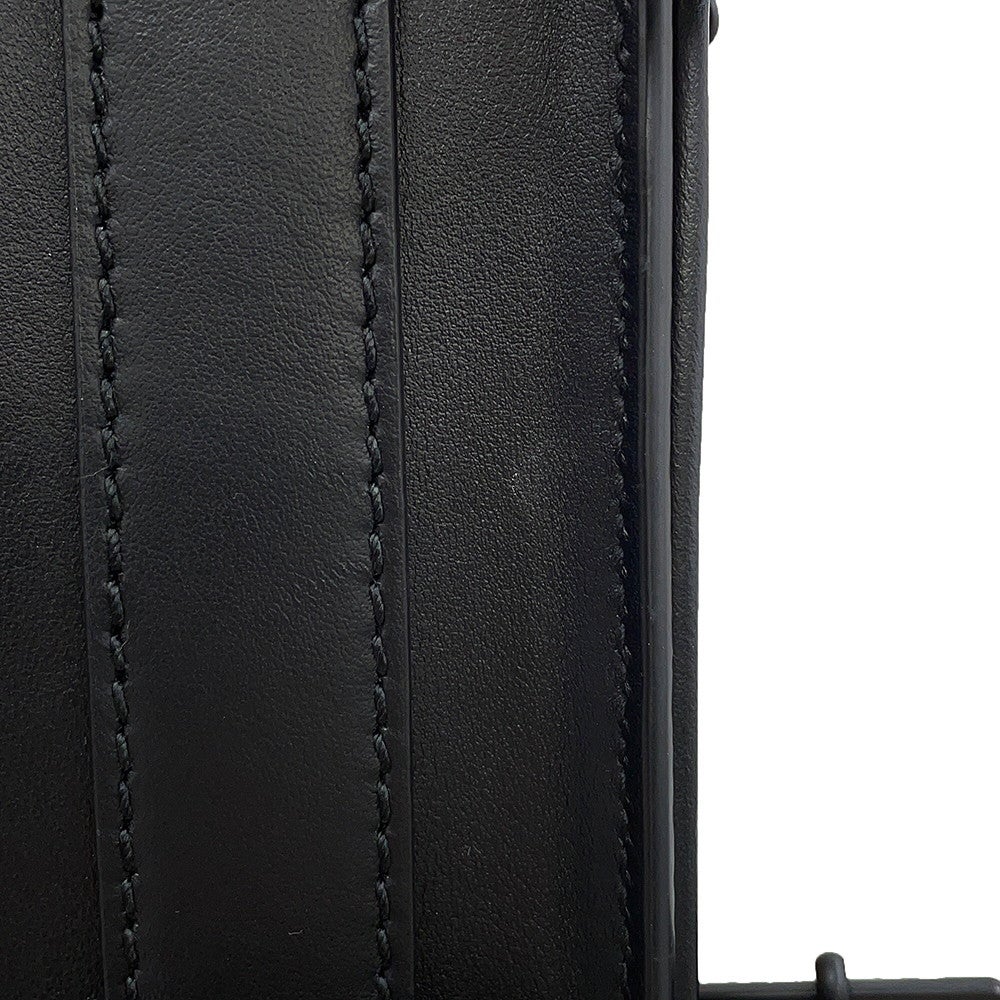 バーバリー ショルダーバッグ タイガープリント メッセンジャーバッグ PVC レザー 8050873 BURBERRY 黒 BURBERRY - バーバリー ショルダーバッグ タイガープリント