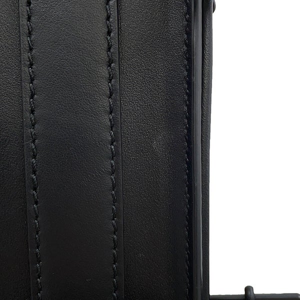 バーバリー ショルダーバッグ レオパード PVC レザー 8050873 BURBERRY 黒