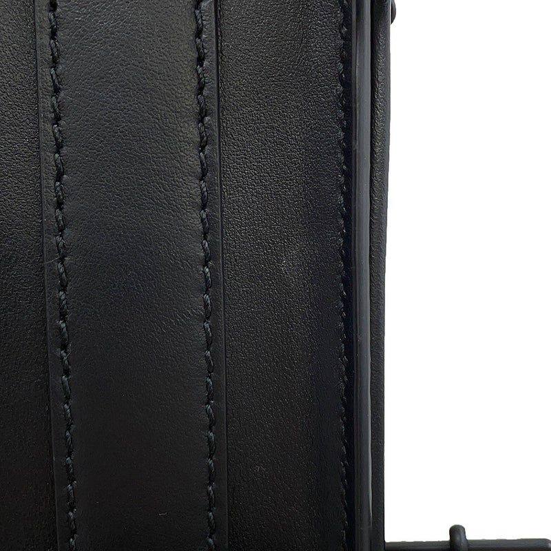 バーバリー ショルダーバッグ レオパード PVC レザー 8050873 BURBERRY 黒