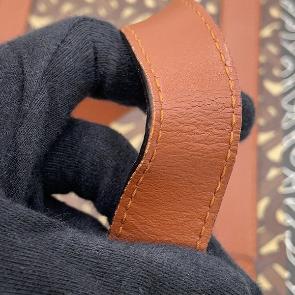 バーバリー トートバッグ TBモノグラム ストライプ Eキャンバス PVC レザー BURBERRY