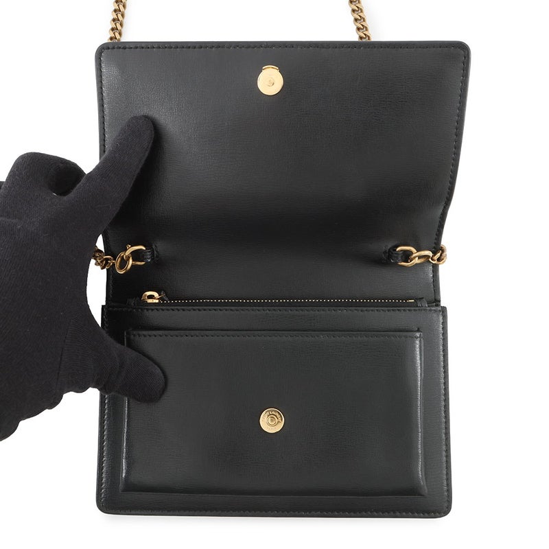 サンローランパリ チェーンウォレット サンセット カーフレザー 533026 SAINT LAURENT PARIS 財布 黒