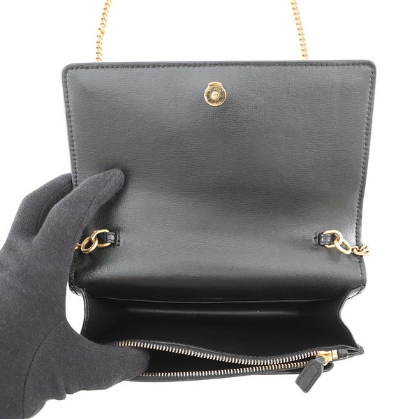 サンローランパリ チェーンウォレット サンセット カーフレザー 533026 SAINT LAURENT PARIS 財布 黒