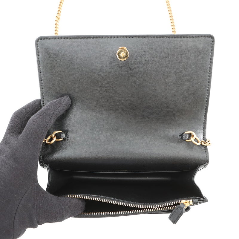 サンローランパリ チェーンウォレット サンセット カーフレザー 533026 SAINT LAURENT PARIS 財布 黒