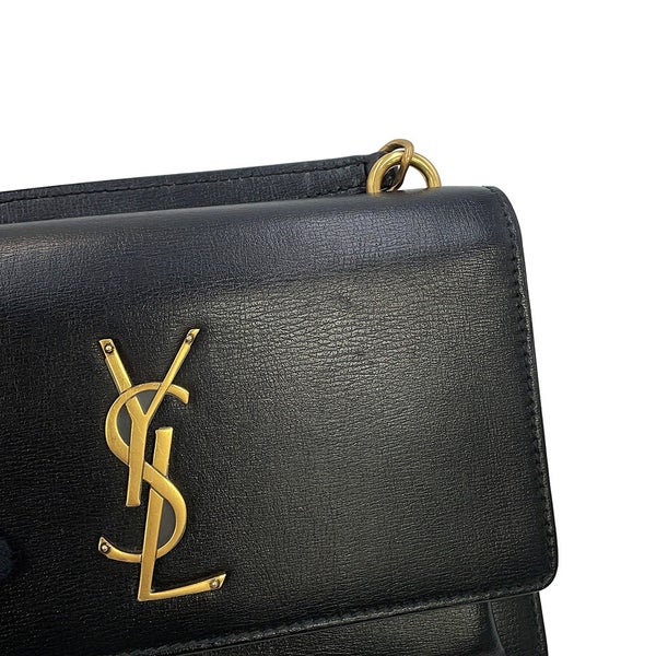 サンローランパリ チェーンウォレット サンセット カーフレザー 533026 SAINT LAURENT PARIS 財布 黒