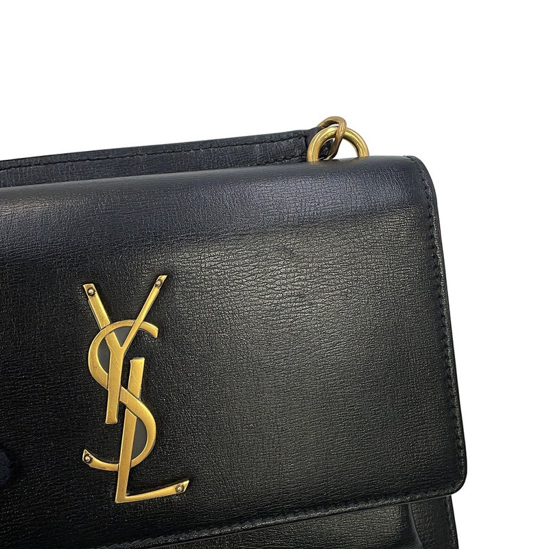 サンローランパリ チェーンウォレット サンセット カーフレザー 533026 SAINT LAURENT PARIS 財布 黒