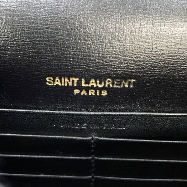 サンローランパリ チェーンウォレット サンセット カーフレザー 533026 SAINT LAURENT PARIS 財布 黒