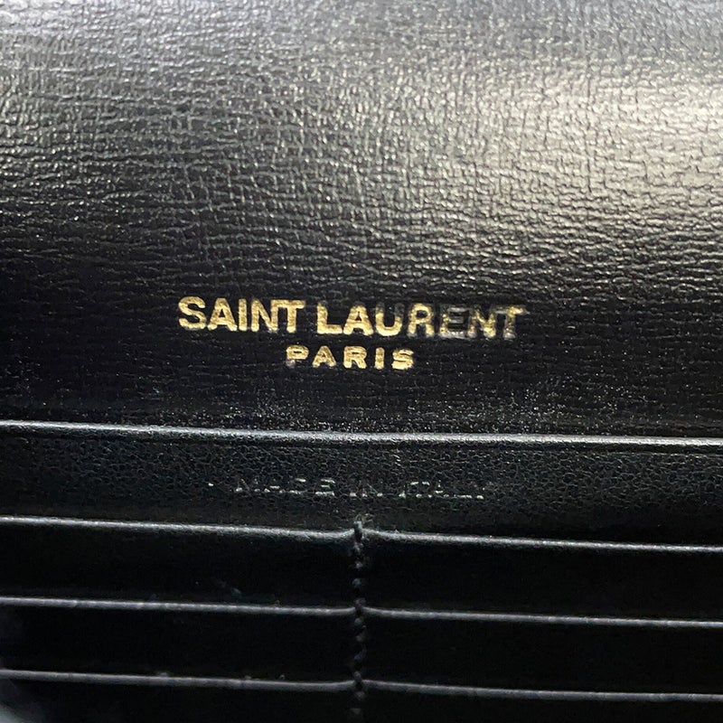 サンローランパリ チェーンウォレット サンセット カーフレザー 533026 SAINT LAURENT PARIS 財布 黒