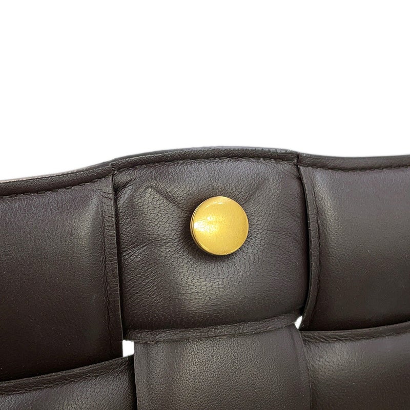 ボッテガヴェネタ ショルダーバッグ イントレチャート パデッド カセット ラムスキン 591970 BOTTEGA VENETA ブラウン