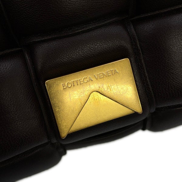 ボッテガヴェネタ ショルダーバッグ イントレチャート パデッド カセット ラムスキン 591970 BOTTEGA VENETA ブラウン