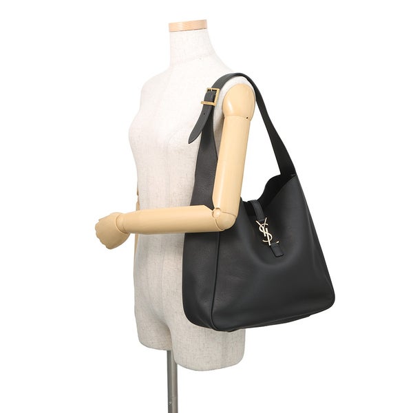 サンローランパリ ショルダーバッグ LE 5A7 ソフト ラージ カーフレザー 753837 SAINT LAURENT PARIS 黒