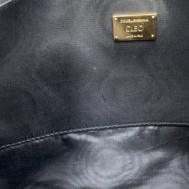 ドルチェ&ガッバーナ クラッチバッグ CLEO グラフィティ レザー DOLCE&GABBANA 黒 2way