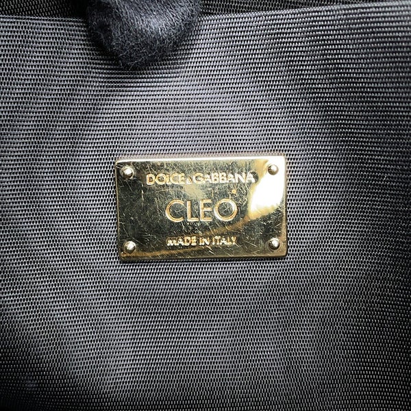 ドルチェ&ガッバーナ クラッチバッグ CLEO グラフィティ レザー DOLCE&GABBANA 黒 2way