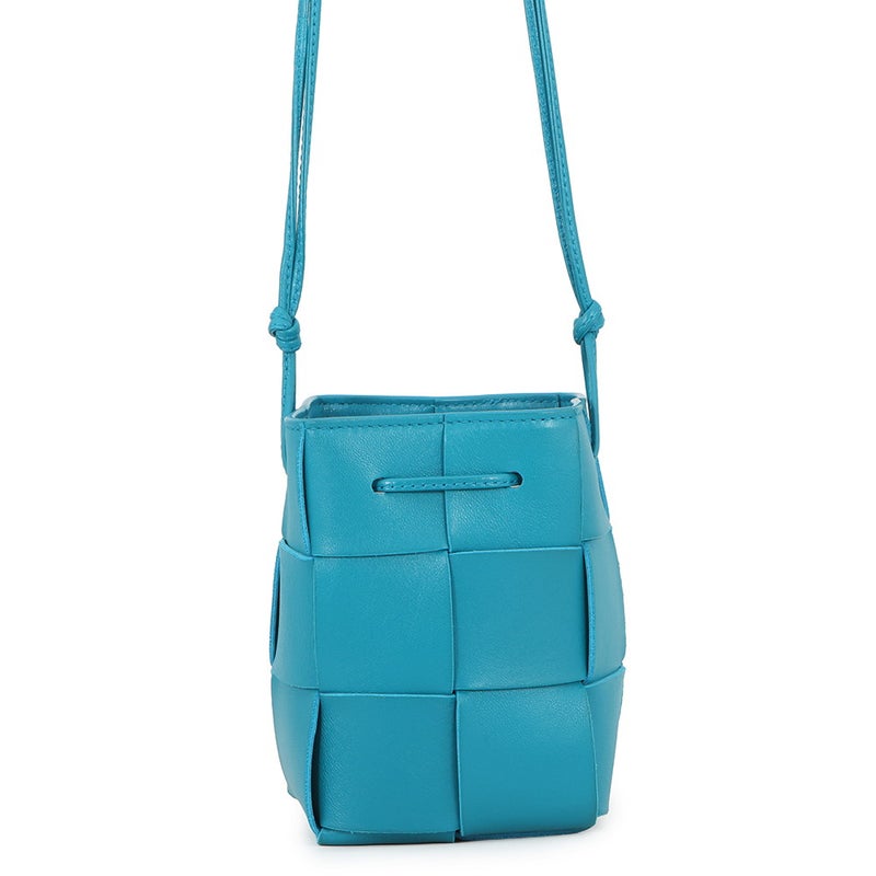 ボッテガヴェネタ ショルダーバッグ イントレチャート ミニ カセット バケット ラムスキン 680217 BOTTEGA VENETA