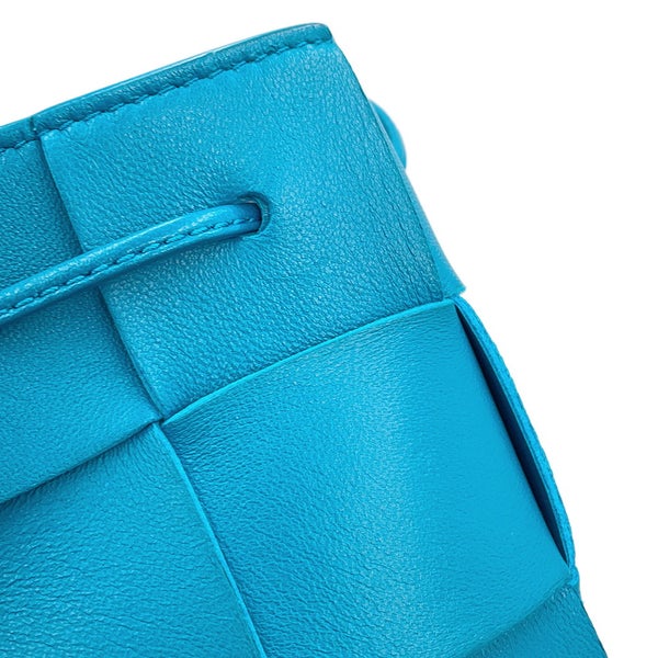 ボッテガヴェネタ ショルダーバッグ イントレチャート ミニ カセット バケット ラムスキン 680217 BOTTEGA VENETA