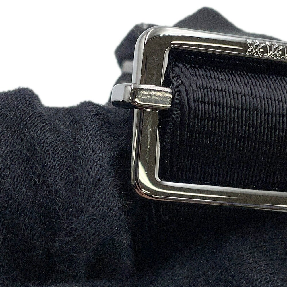 Christian Dior クリスチャンディオール CDダイヤモンド メッセンジャー ショルダーバッグ シルバー金具 ブラック 11-BO-0223 クリスチャン・ディオール ショルダーバッグ CDダイヤモンド