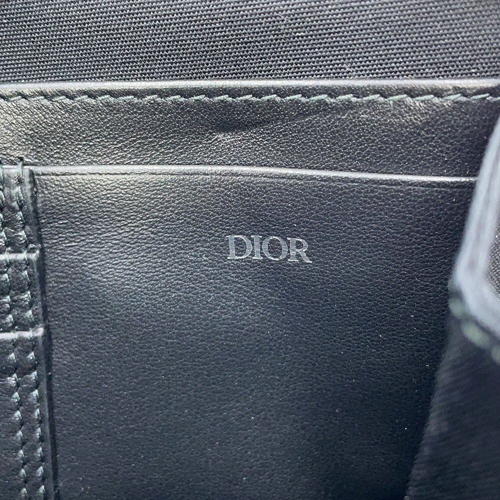 Christian Dior クリスチャンディオール CDダイヤモンド メッセンジャー ショルダーバッグ シルバー金具 ブラック 11-BO-0223 DIOR(ディオール) CDダイヤモンド ショルダーバッグショルダーバッグ