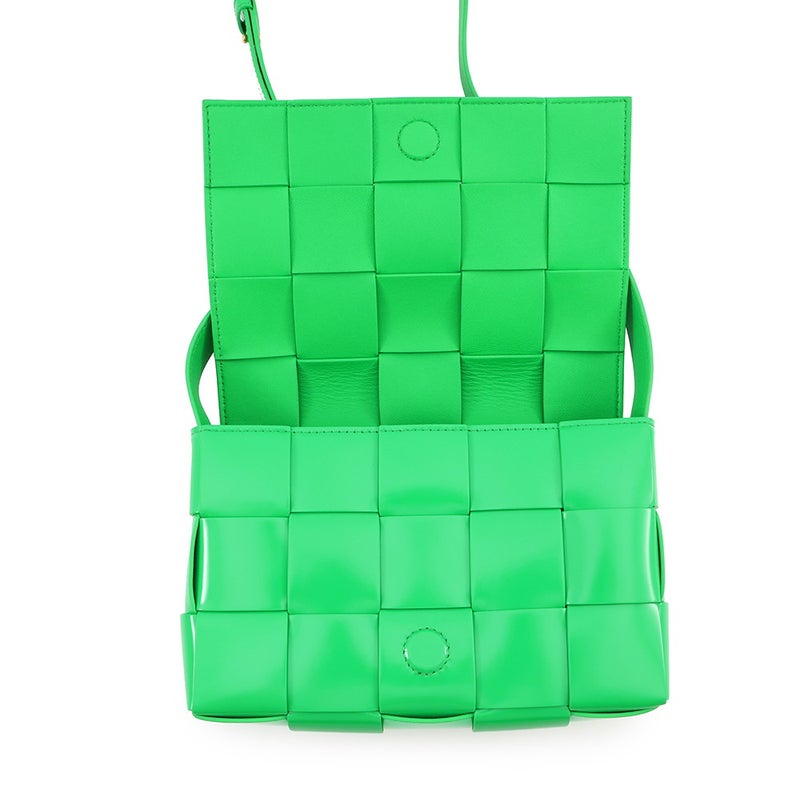 ボッテガヴェネタ ショルダーバッグ マキシイントレチャート カセット BOTTEGA VENETA グリーン