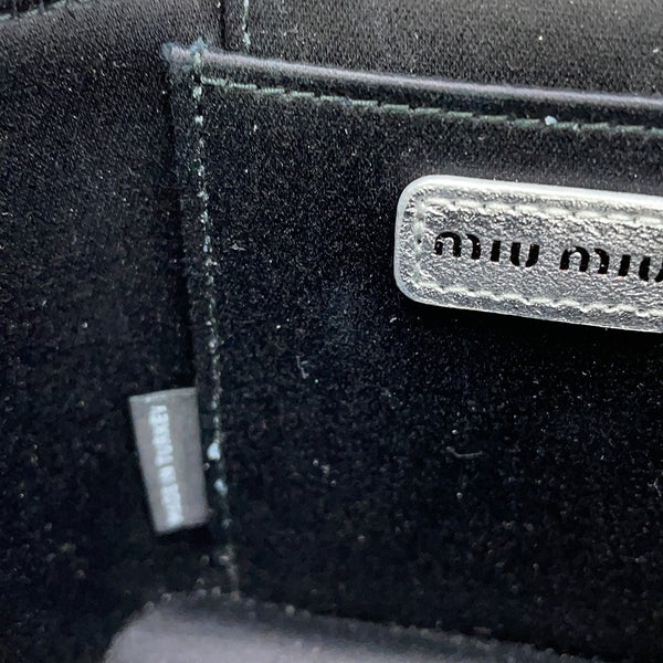 ミュウミュウ ショルダーバッグ マテラッセ マイクロバッグ レザー 5NR018 Miu Miu