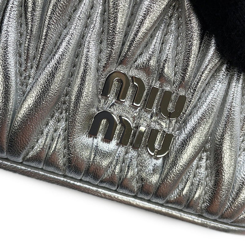 ミュウミュウ ショルダーバッグ マテラッセ マイクロバッグ レザー 5NR018 Miu Miu