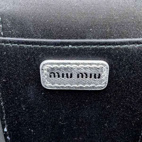 ミュウミュウ ショルダーバッグ マテラッセ マイクロバッグ レザー 5NR018 Miu Miu