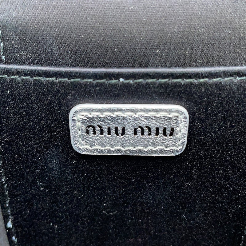 ミュウミュウ ショルダーバッグ マテラッセ マイクロバッグ レザー 5NR018 Miu Miu