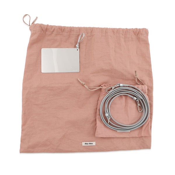 ミュウミュウ ショルダーバッグ マテラッセ マイクロバッグ レザー 5NR018 Miu Miu