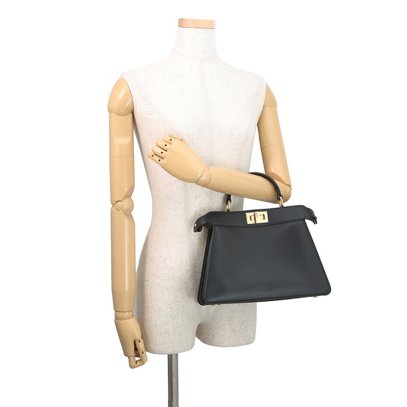 フェンディ ハンドバッグ ピーカブー アイシーユー ISEEU スモール 8BN327 2way 黒