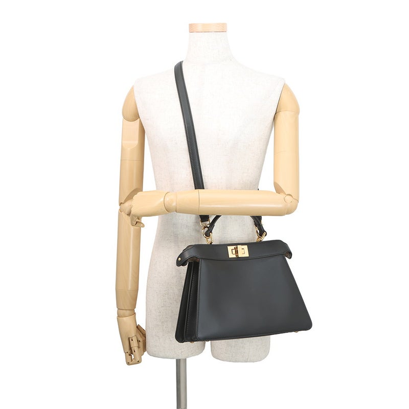 フェンディ ハンドバッグ ピーカブー アイシーユー ISEEU スモール 8BN327 2way 黒